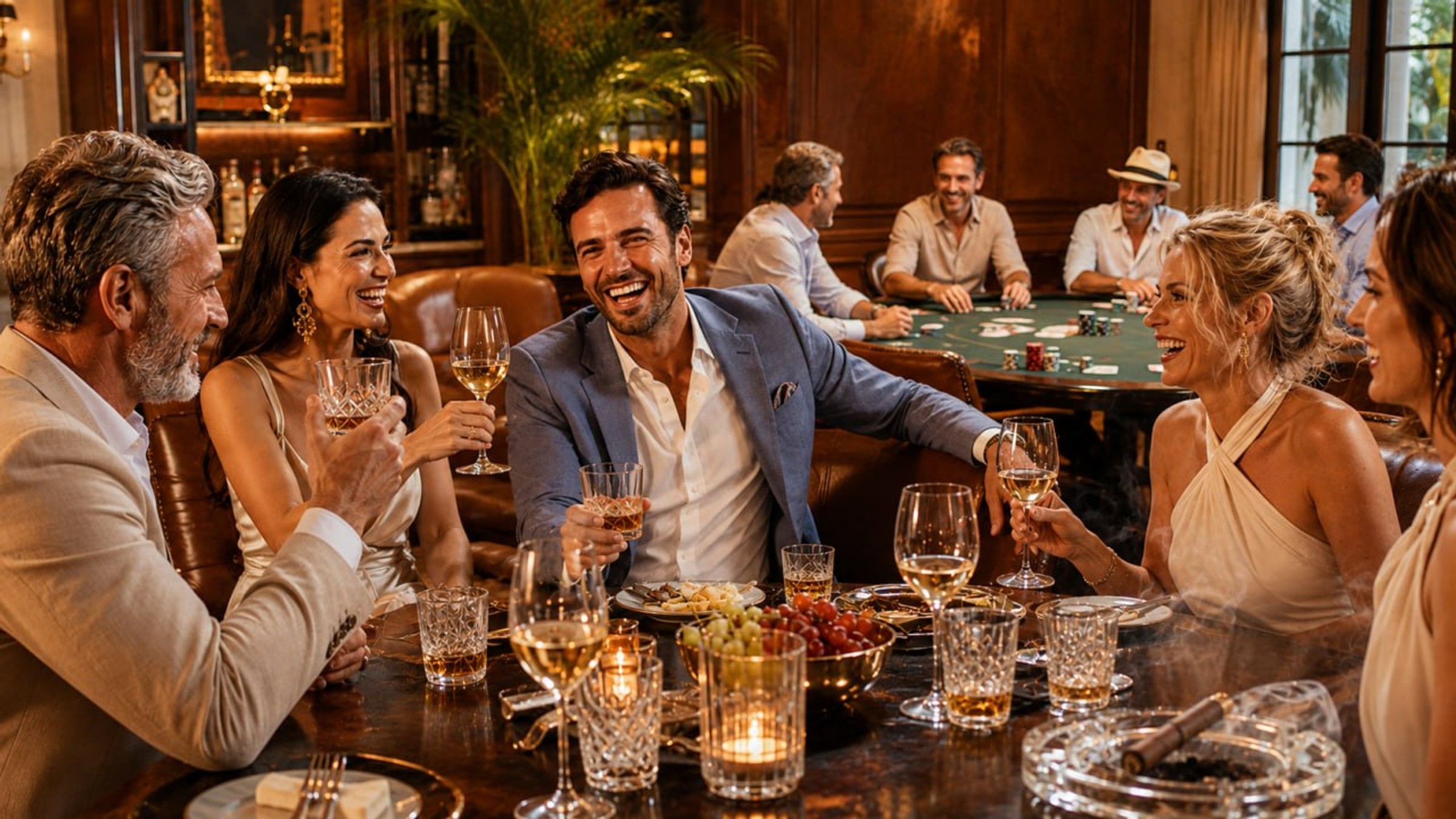 Guests dining, celebrating and playing poker — Festival of the Leaf, Perth August 2026